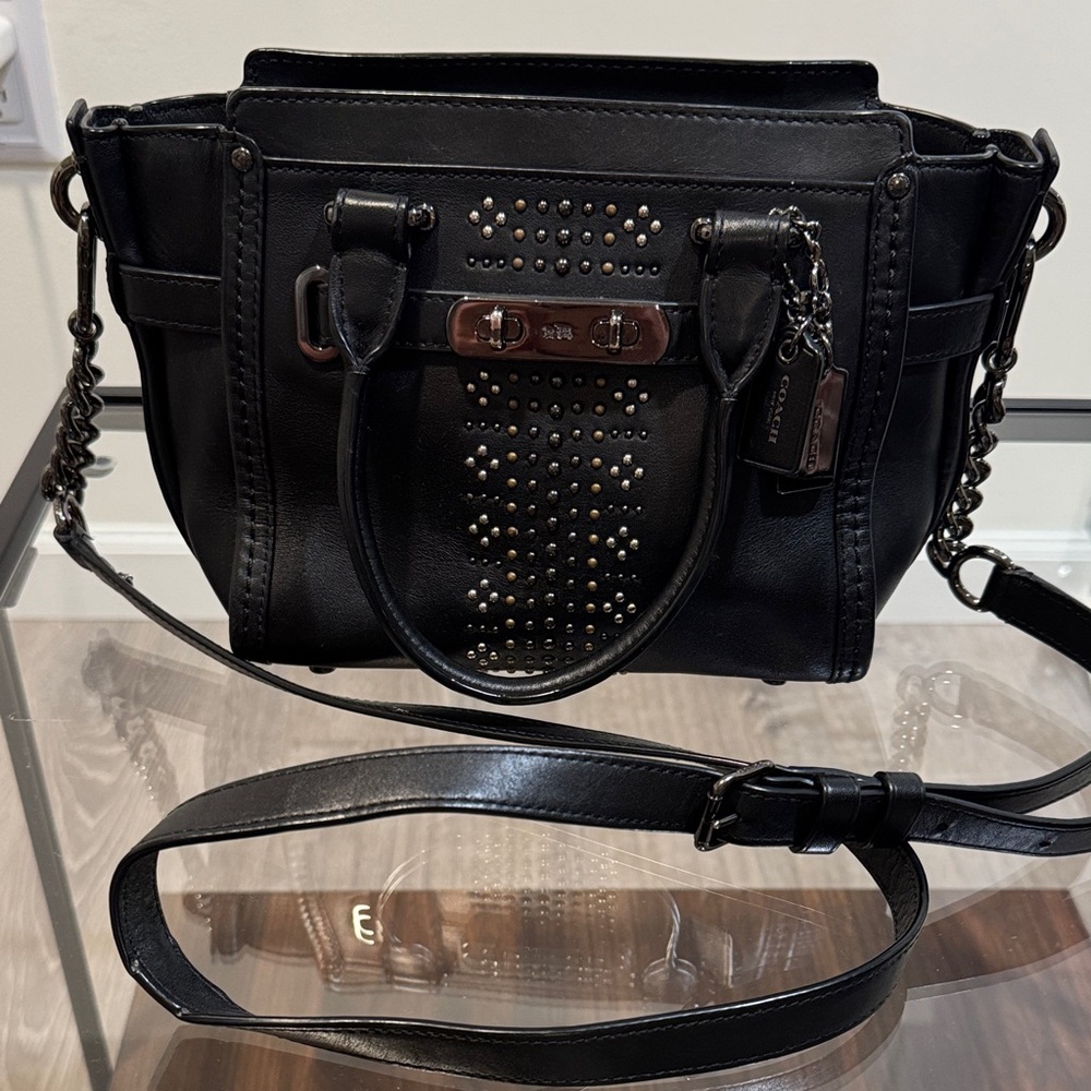 Coach black Studded Women's Bag